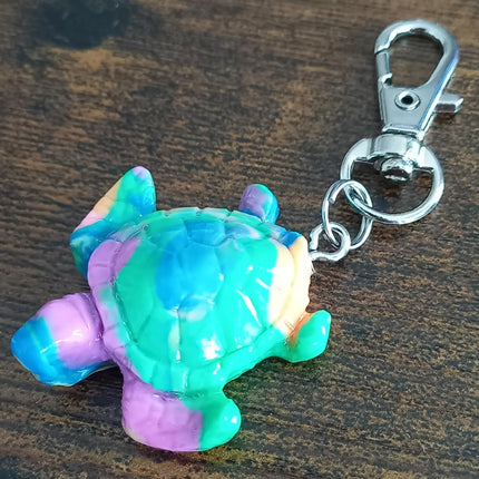 Schildkröte aus Fimo, Polymer Clay als Schlüsselanhänger,HANDMADE in Deutschland