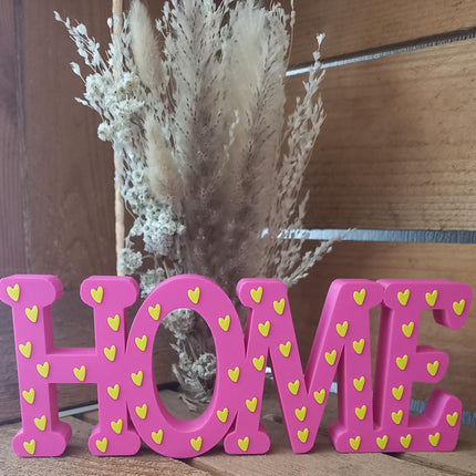 Home 3D gedruckt Deko, in Leomuster, neutral, mit Herzchen
