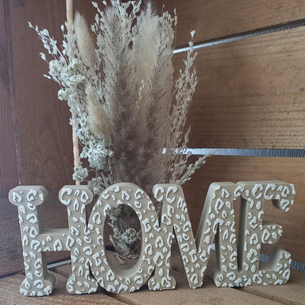Home 3D gedruckt Deko, in Leomuster, neutral, mit Herzchen