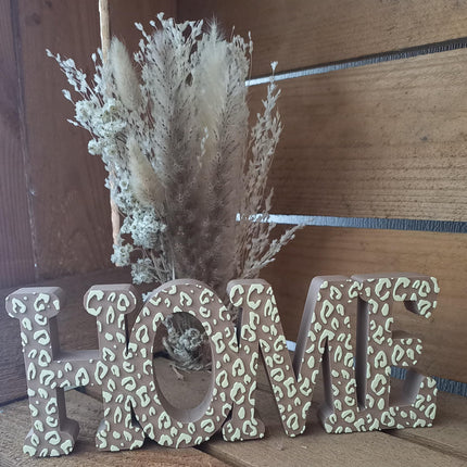 Home 3D gedruckt Deko, in Leomuster, neutral, mit Herzchen