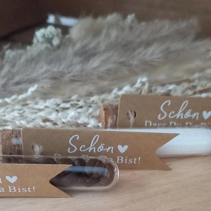 Wedding Gifts, Gastgeschenke, Weihnachtsgeschenke, Wichteln, Giveaway, Geschenke für deine Gäste, Im Reagenzgefäß aus Kunststoff, Tischdeko