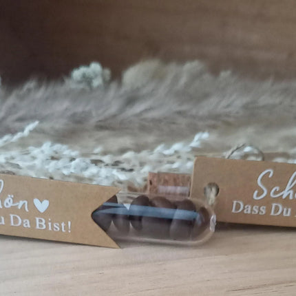 Wedding Gifts, Gastgeschenke, Weihnachtsgeschenke, Wichteln, Giveaway, Geschenke für deine Gäste, Im Reagenzgefäß aus Kunststoff, Tischdeko