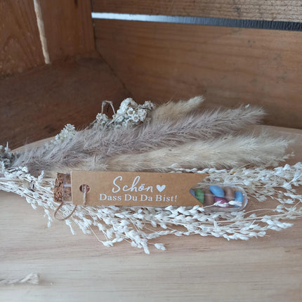 Wedding Gifts, Gastgeschenke, Weihnachtsgeschenke, Wichteln, Giveaway, Geschenke für deine Gäste, Im Reagenzgefäß aus Kunststoff, Tischdeko